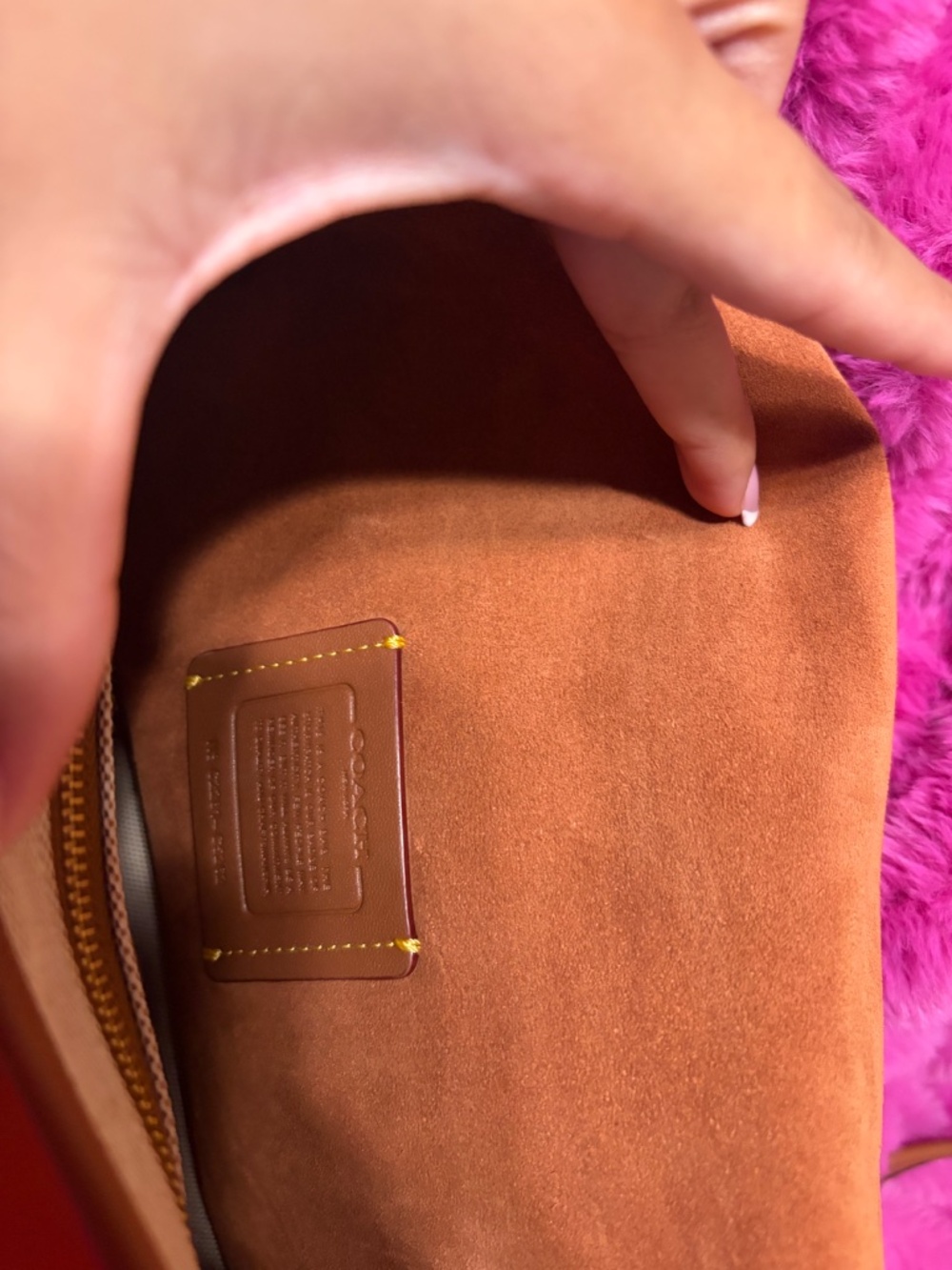 Burnt Orange Coach bag - Picture 5 of 7